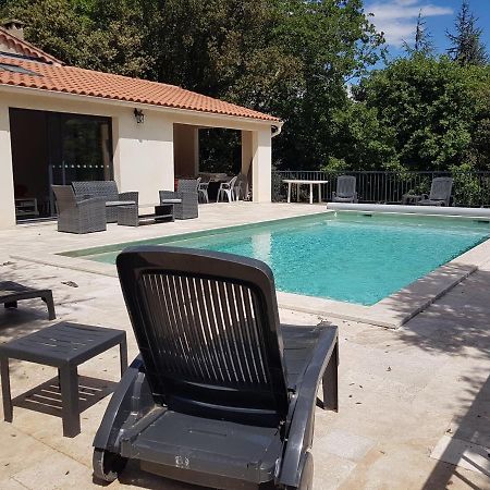 La Casita villa avec piscine prés d'Uzes Saint-Laurent-la-Vernède Esterno foto