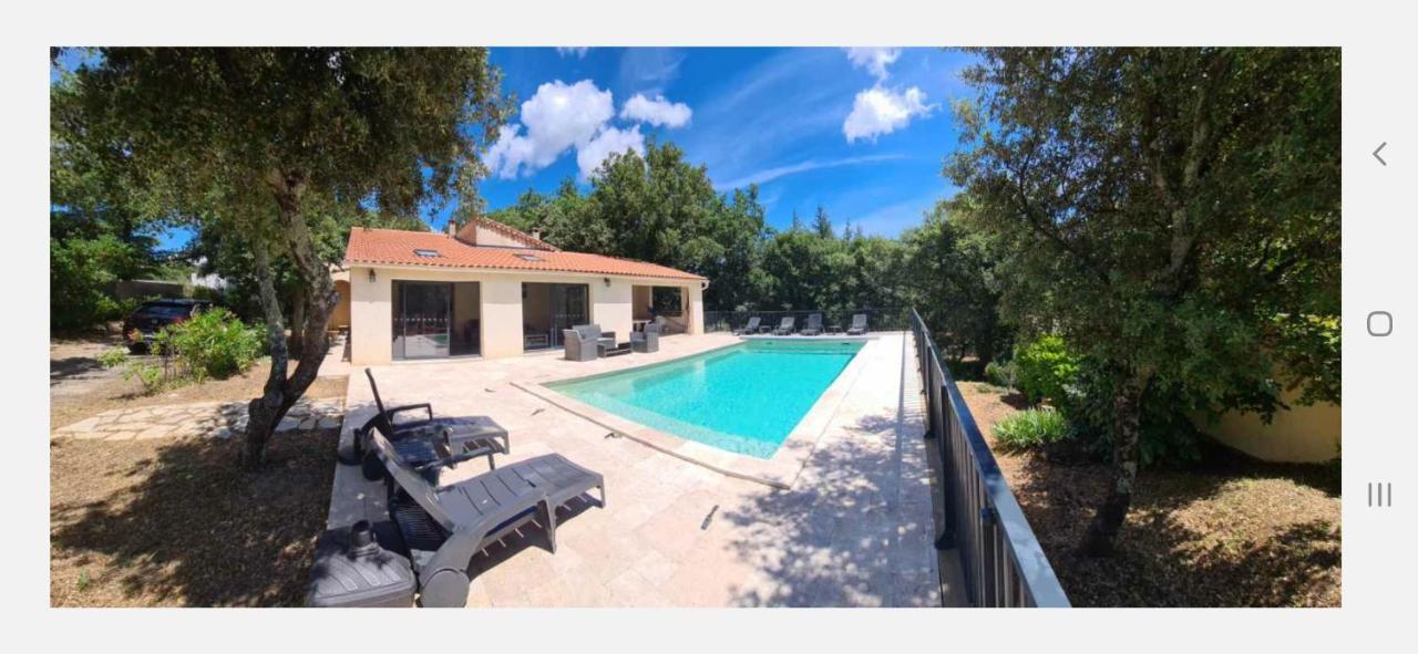 La Casita villa avec piscine prés d'Uzes Saint-Laurent-la-Vernède Esterno foto