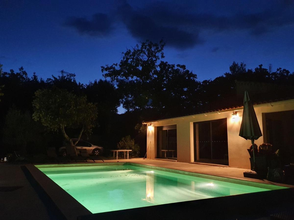 La Casita villa avec piscine prés d'Uzes Saint-Laurent-la-Vernède Esterno foto