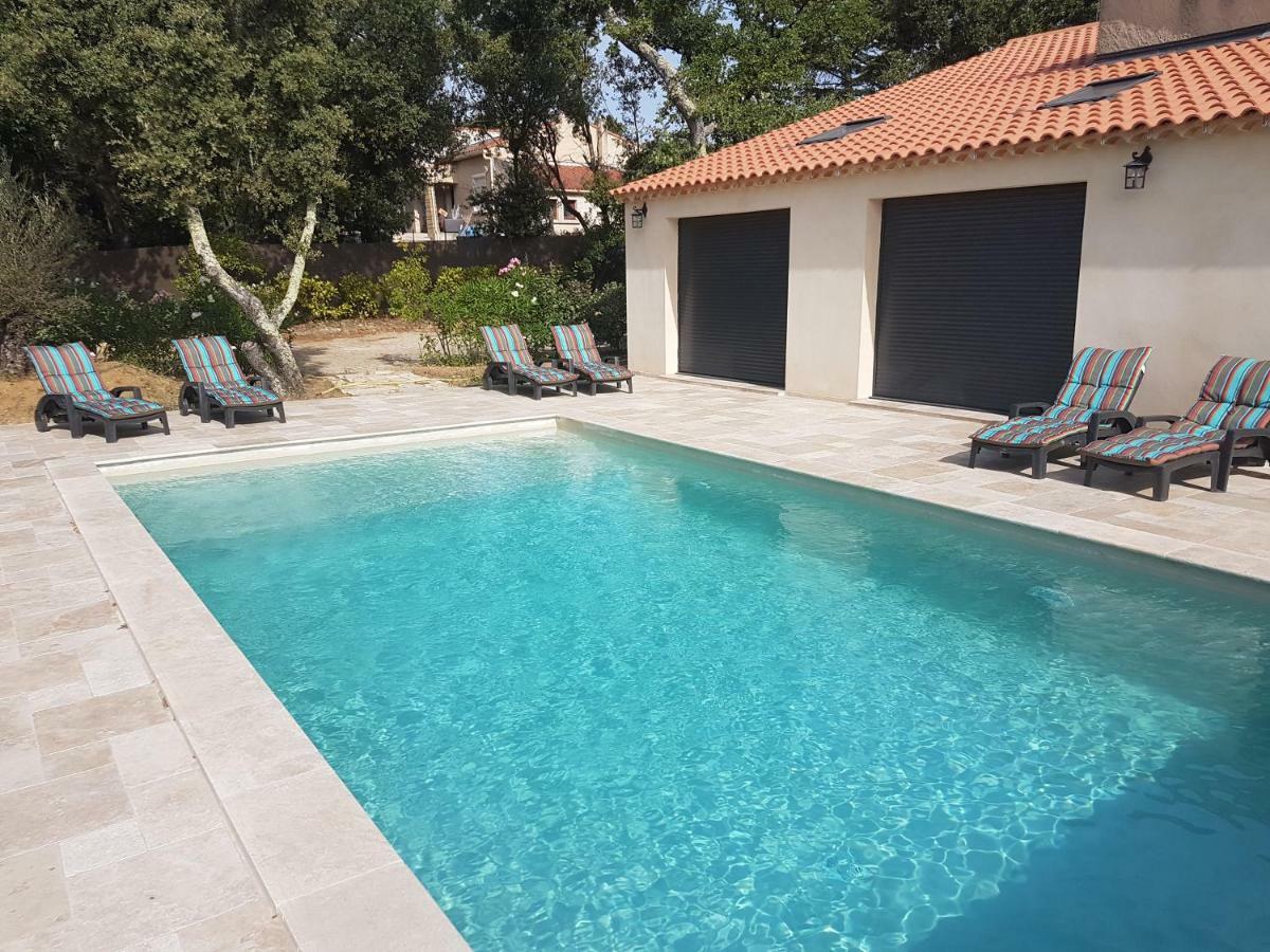 La Casita villa avec piscine prés d'Uzes Saint-Laurent-la-Vernède Esterno foto