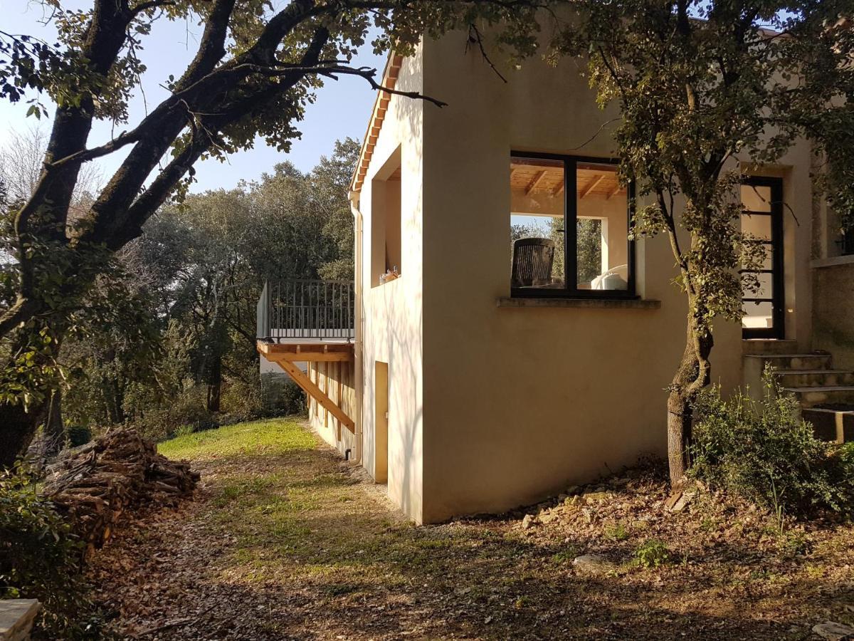 La Casita villa avec piscine prés d'Uzes Saint-Laurent-la-Vernède Esterno foto