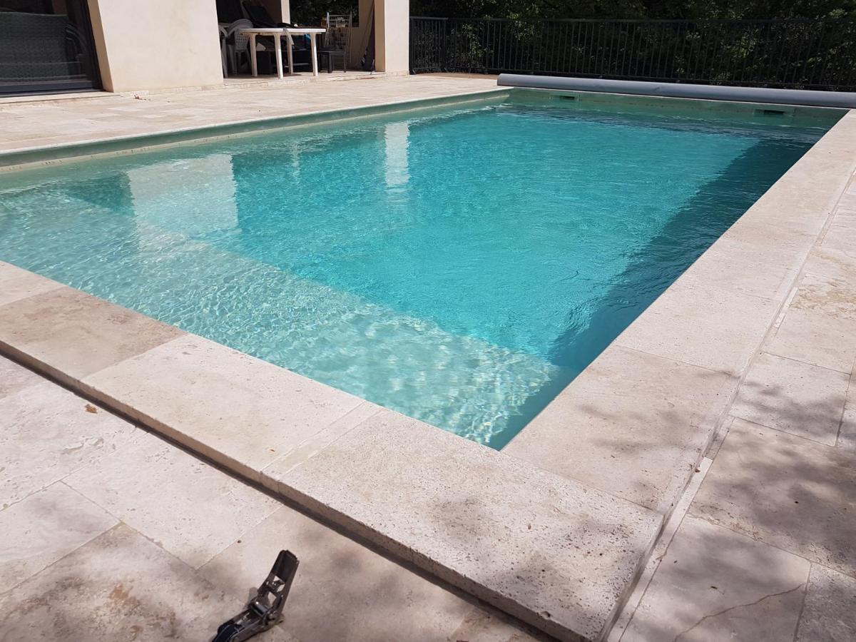 La Casita villa avec piscine prés d'Uzes Saint-Laurent-la-Vernède Esterno foto